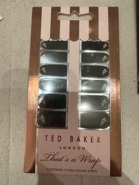 Ted Baker Rose Gold and Blush Nail Polish Strip Backing